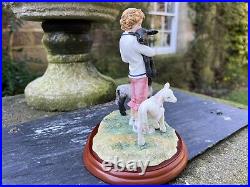 Border Fine Arts Studio'Young Farmers' Girl with Lambs Figurine A1453 TLC