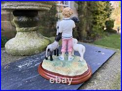 Border Fine Arts Studio'Young Farmers' Girl with Lambs Figurine A1453 TLC