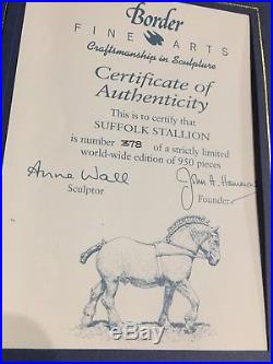 Border Fine Arts Suffolk Punch Stallion horse limited ed. B0042 A