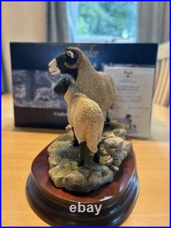 Border Fine Arts'Swaledale Ewe and Lamb' Figurine