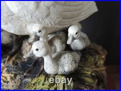 Border Fine Arts Swan and Cygnets Sculpture First One In by Ray Ayres 1997