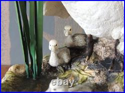 Border Fine Arts Swan and Cygnets Sculpture First One In by Ray Ayres 1997