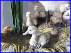 Border Fine Arts Swan and Cygnets Sculpture First One In by Ray Ayres 1997