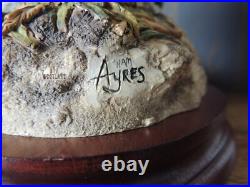 Border Fine Arts Swan and Cygnets Sculpture First One In by Ray Ayres 1997