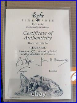 Border Fine Arts Tea Break JCB 3c Excavator Boxed Rare Version