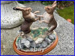 Border Fine Arts'The Boxing Ring' A0459 Country Characters Collection, Hares