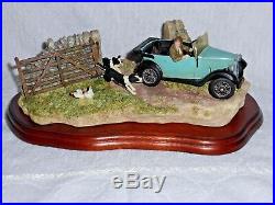 Border Fine Arts The Chase New In Box Collie Chasing Car B 0444 James Herriot