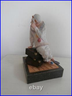 Border Fine Arts The Party's Over Clown Sat On Suitcase Limited Edition Figurine