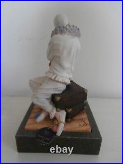 Border Fine Arts The Party's Over Clown Sat On Suitcase Limited Edition Figurine