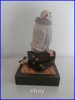 Border Fine Arts The Party's Over Clown Sat On Suitcase Limited Edition Figurine