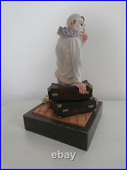 Border Fine Arts The Party's Over Clown Sat On Suitcase Limited Edition Figurine