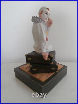 Border Fine Arts The Party's Over Clown Sat On Suitcase Limited Edition Figurine