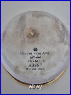 Border Fine Arts The Snowman Round Enamel Box No A3997