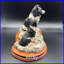 Border Fine Arts'The Understudy' L150 Two Border Collies Large Model VGC 1994