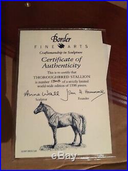 Border Fine Arts Thoroughbred Stallion Grey horse limited ed. B0241B