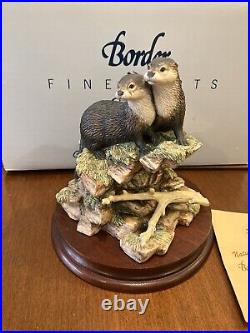 Border Fine Arts Together again otter figurines Boxed & mint Stunning