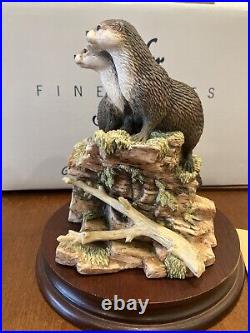 Border Fine Arts Together again otter figurines Boxed & mint Stunning