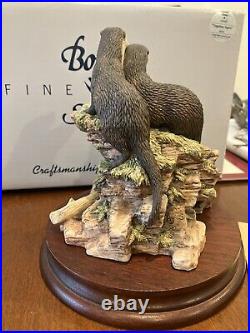 Border Fine Arts Together again otter figurines Boxed & mint Stunning