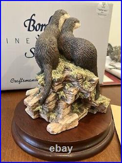 Border Fine Arts Together again otter figurines Boxed & mint Stunning