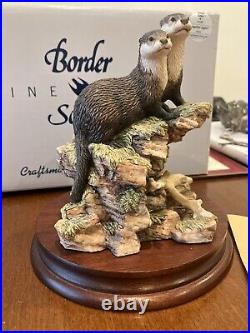 Border Fine Arts Together again otter figurines Boxed & mint Stunning