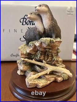 Border Fine Arts Together again otter figurines Boxed & mint Stunning