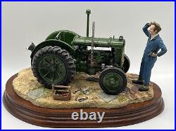 Border Fine Arts Tractor Farmer & Collie'WON'T START' No. B0299 by Ray Ayres
