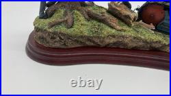 Border Fine Arts Tractors A6343 Clearing Out Figure Group On Plinth Great Cond