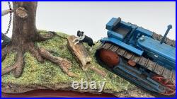 Border Fine Arts Tractors A6343 Clearing Out Figure Group On Plinth Great Cond