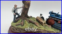 Border Fine Arts Tractors A6343 Clearing Out Figure Group On Plinth Great Cond