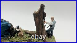 Border Fine Arts Tractors A6343 Clearing Out Figure Group On Plinth Great Cond