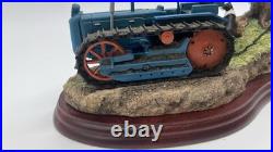 Border Fine Arts Tractors A6343 Clearing Out Figure Group On Plinth Great Cond