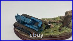 Border Fine Arts Tractors A6343 Clearing Out Figure Group On Plinth Great Cond