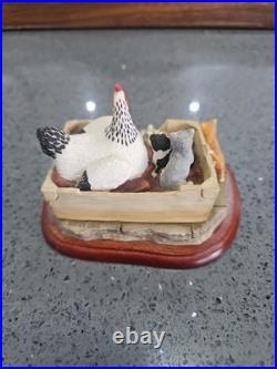 Border Fine Arts Under Her Wing Hen & Kittens Ltd Edition Figurine No Box Perfec