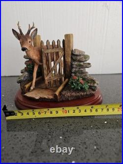 Border Fine Arts Unwelcome Guest Deer A1873 Figurine V Rare No Box