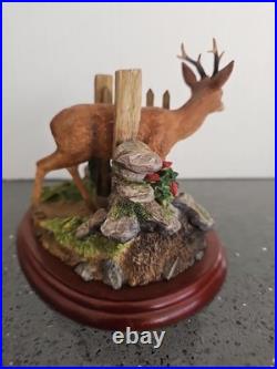 Border Fine Arts Unwelcome Guest Deer A1873 Figurine V Rare No Box