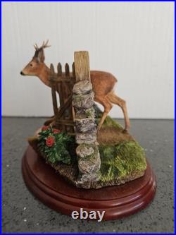 Border Fine Arts Unwelcome Guest Deer A1873 Figurine V Rare No Box