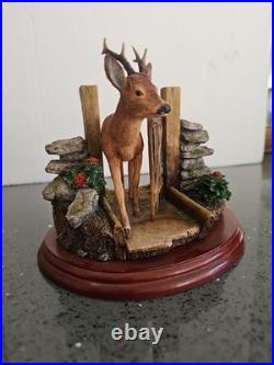 Border Fine Arts Unwelcome Guest Deer A1873 Figurine V Rare No Box