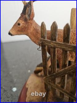 Border Fine Arts Unwelcome Guest Deer A1873 Figurine V Rare No Box