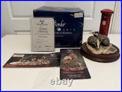 Border Fine Arts'Urban Badgers' Boxed With COA Original Receipt