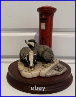 Border Fine Arts'Urban Badgers' Boxed With COA Original Receipt