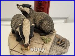 Border Fine Arts'Urban Badgers' Boxed With COA Original Receipt