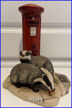 Border Fine Arts'Urban Badgers' Boxed With COA Original Receipt