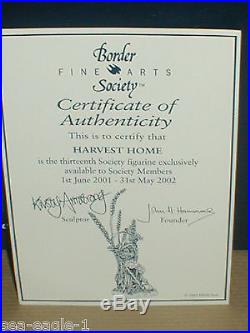 Border Fine Arts, Very Rare, Excl. Society Piece, HARVEST HOME, MICE, 2001, MIB