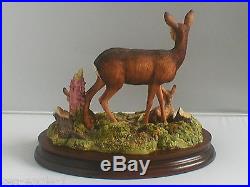 Border Fine Arts, Very Rare, Excl. Society Piece, IN A SUNNY GLADE, Deer, 1999, MIB
