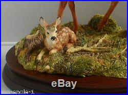 Border Fine Arts, Very Rare, Excl. Society Piece, IN A SUNNY GLADE, Deer, 1999, MIB