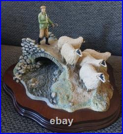 Border Fine Arts Very Rare Farmer & His Flock Limited Addition-model