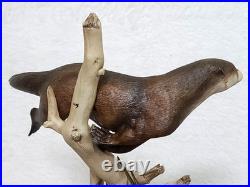 Border Fine Arts Vintage Otter & Trout Figurine by Elizabeth Waugh no. WW5
