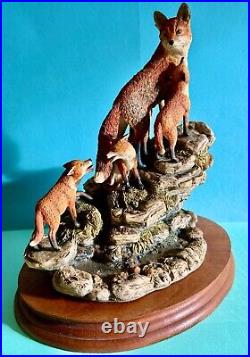 Border Fine Arts Vixen Fox & Cubs(moving Home)limited Edition 1,500-model L101