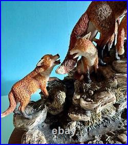 Border Fine Arts Vixen Fox & Cubs(moving Home)limited Edition 1,500-model L101