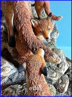 Border Fine Arts Vixen Fox & Cubs(moving Home)limited Edition 1,500-model L101